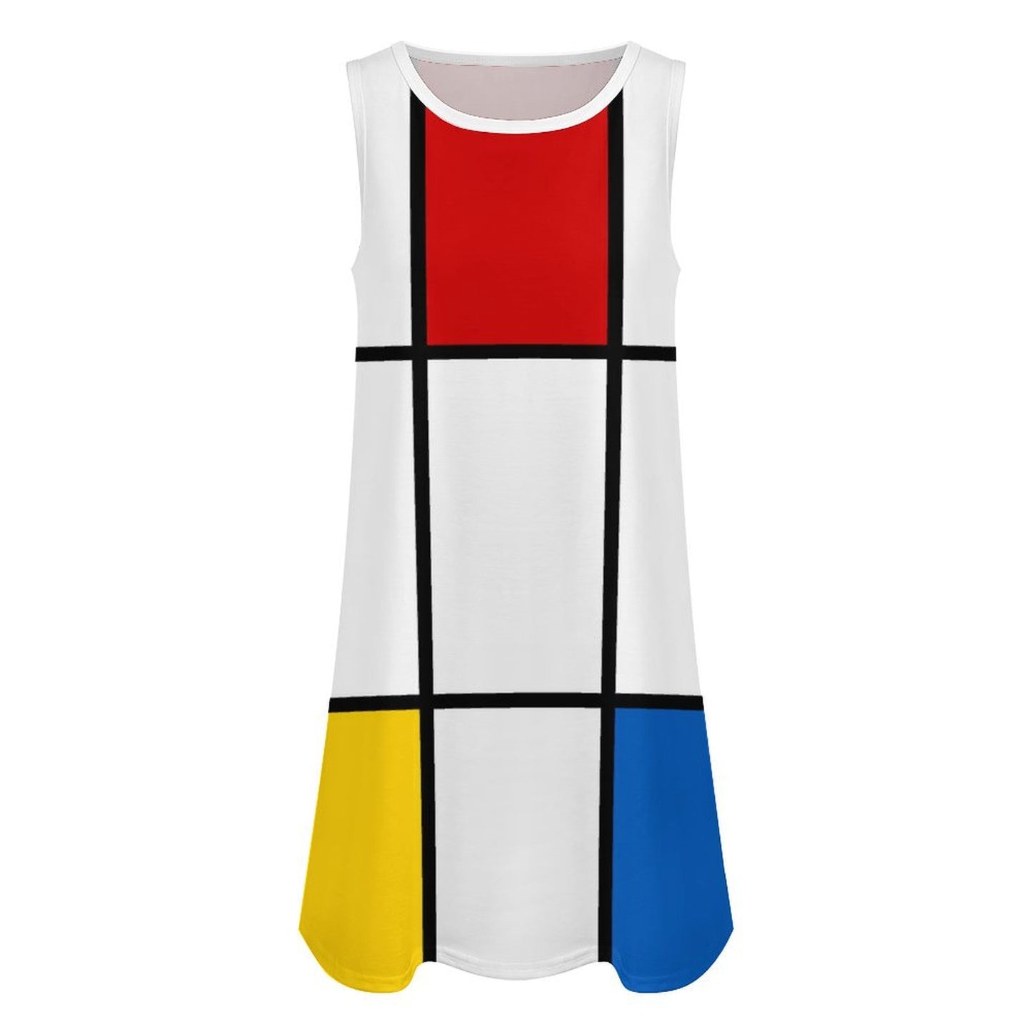 "Mod Blocks" Sleeveless Dress