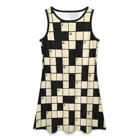 "Across and Down" Sleeveless Dress