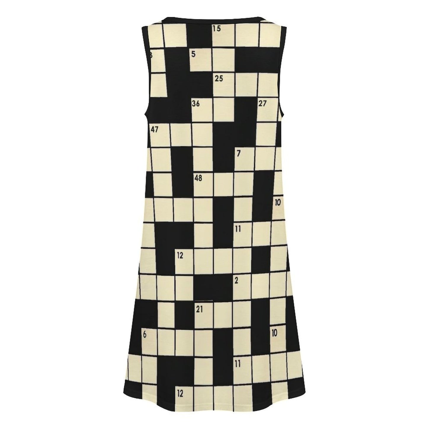 "Across and Down" Sleeveless Dress