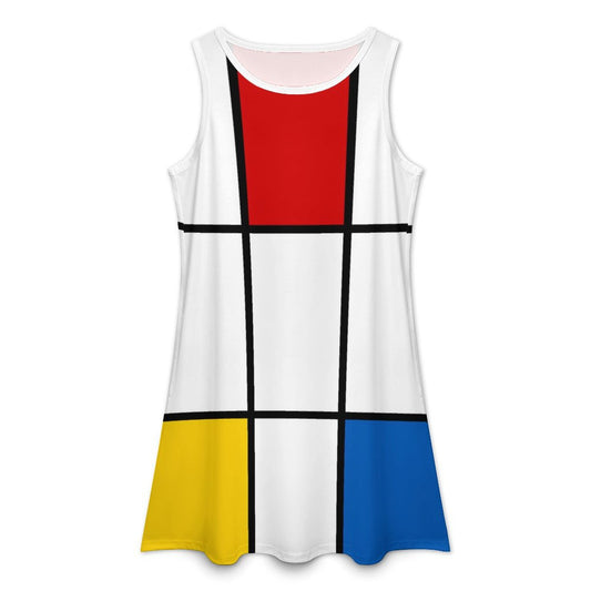 "Mod Blocks" Sleeveless Dress