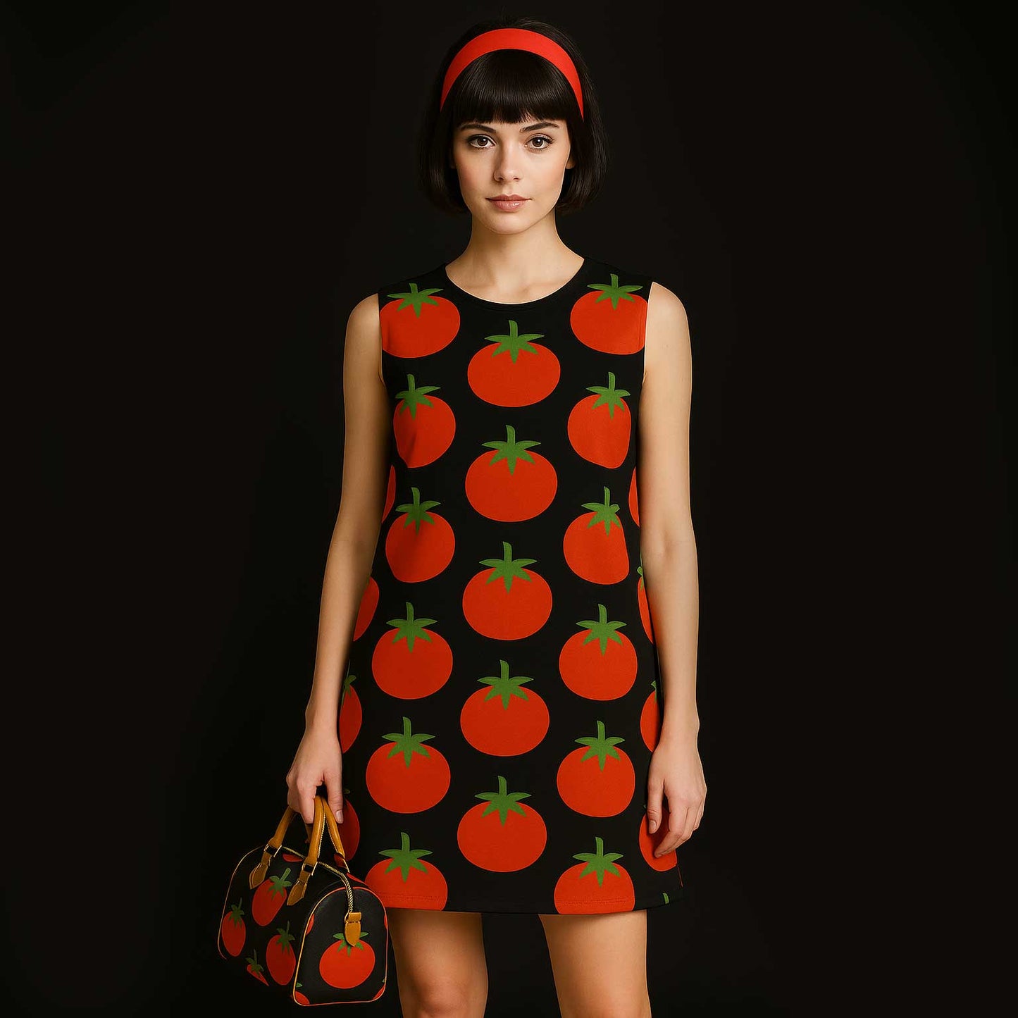 "Hot Tomato" Sleeveless Dress